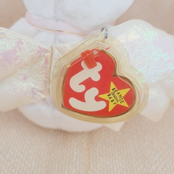 Ty Beanie Baby HALO Bear Brown Nose 5th Gen 1998 PE Pellets TRUSTED SELLER NWT - Picture 5 of 15